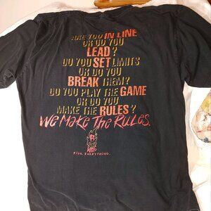 Vintage BWare Risk Everything Black Adult Sleeve Tshirt/No Size Tag